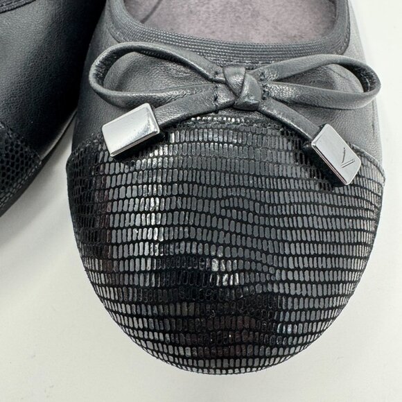 Vionic Womens Black Two toned Leather Ballet Flats Size 7.5 - Picture 7 of 9
